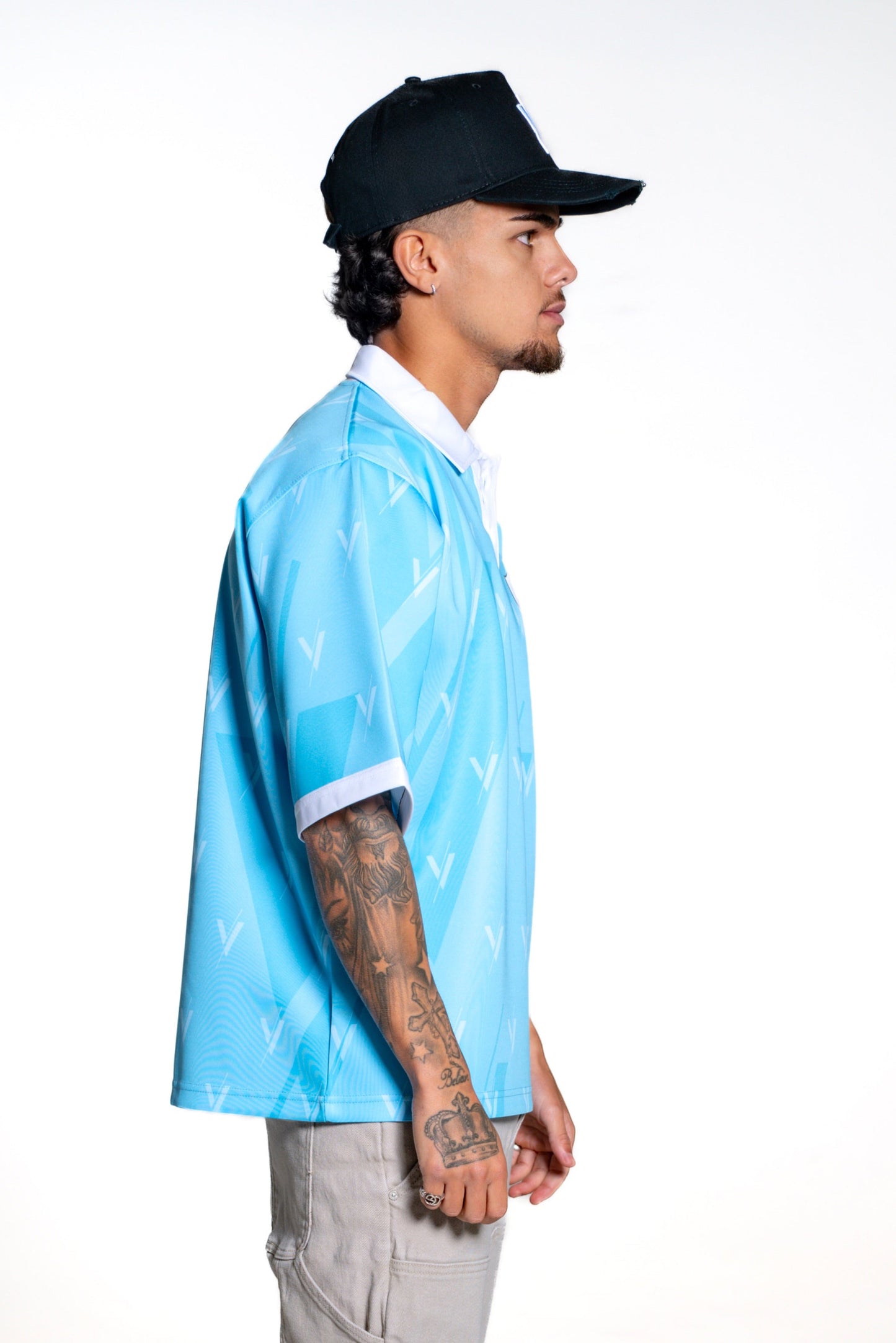 RETRO JERSEY - BLUE