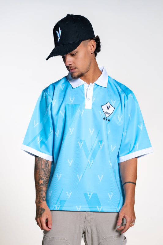 RETRO JERSEY - BLUE